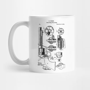 Mason Revolving Firearm Patent Black Mug